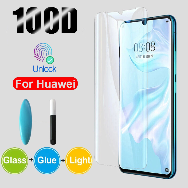 UV Kính Cường Lực Chất Lượng Cao Cho Huawei Honor Magic 5 4 3 40 X40 X40i Pro Nova 11 10 9 Se 8 5G 7 P60 P40 P30 P20 Mate 50 40 30 Pro Plus 20 Lite Ultimate