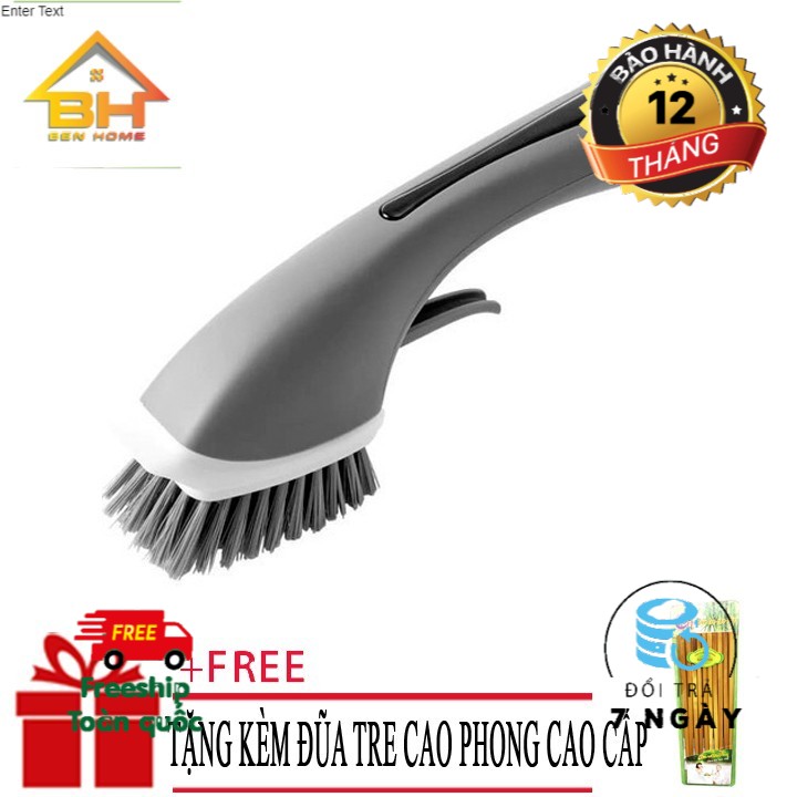 Cọ rửa đa năng có bình xịt - Tặng kèm đũa tre Cao Phong