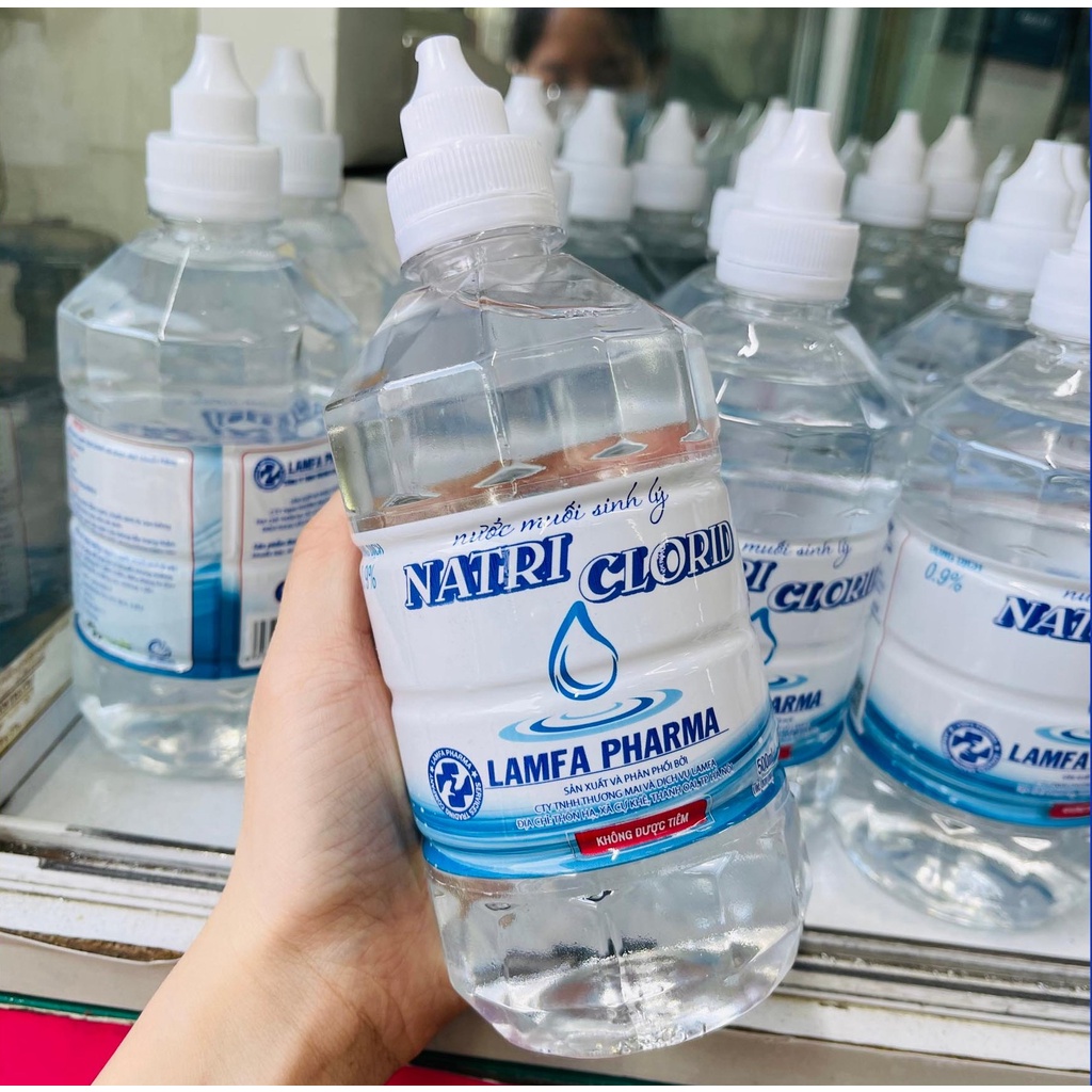 Nước muối sinh lý Natriclorid 0.9% chai 500ml