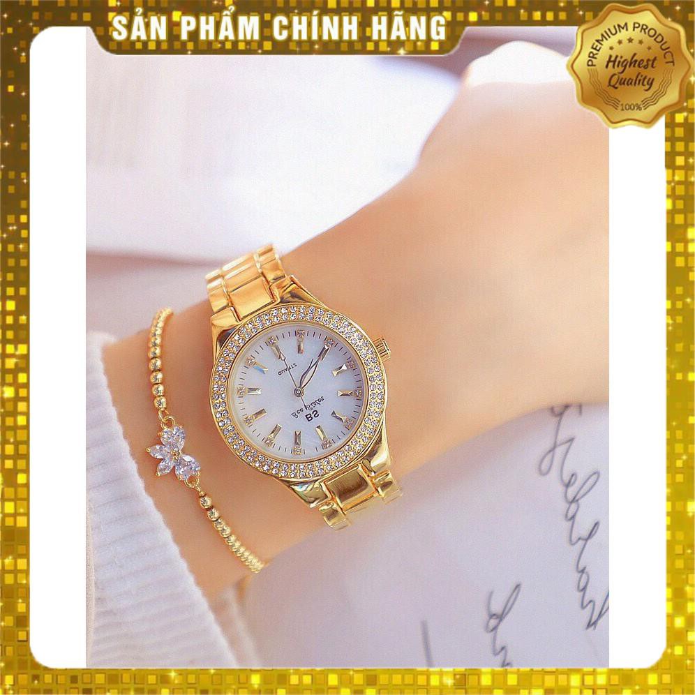 Đồng hồ nữ cao cấp chính hãng thương hiệu bs (tặng kèm hộp , pin dự phòng và phụ kiện thâu dây)