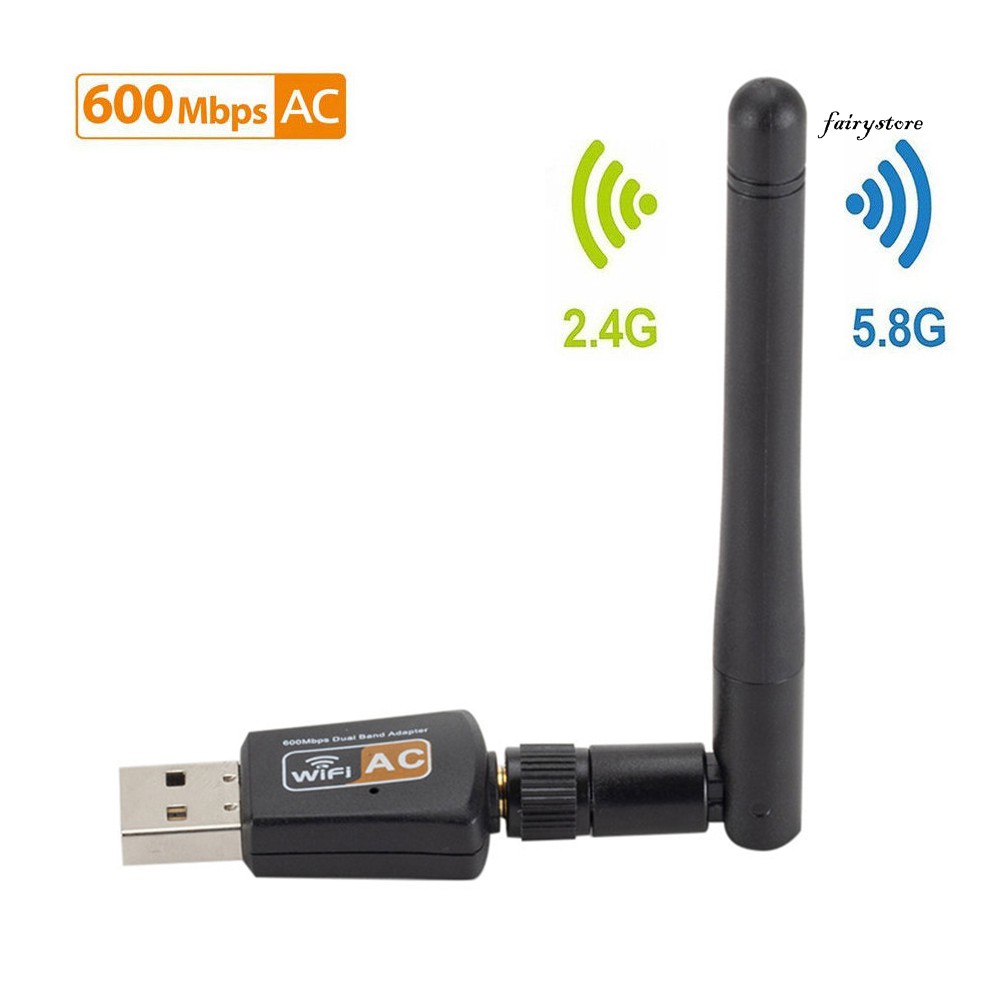 Usb Kết Nối Mạng Wifi 600m 2.4 / 5.8ghz Kèm Ăng Ten