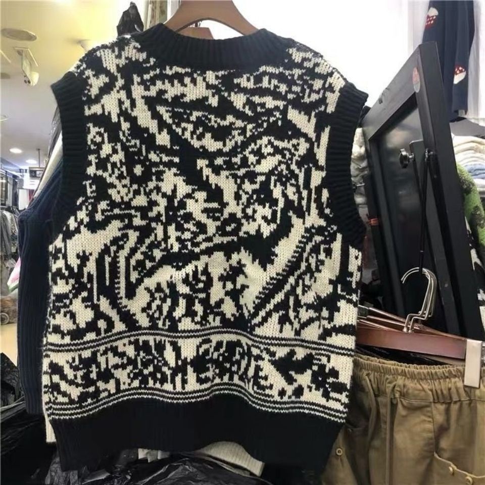 Áo len không tay dáng rộng thiết kế mới thời trang theo phong cách hàn quốc dành cho nữ