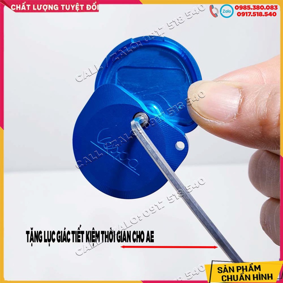 ỐP NHÔM CNC CHÌA KHÓA VESPA , LIBETY - tặng kèm lục giác Ảnh thật Sp