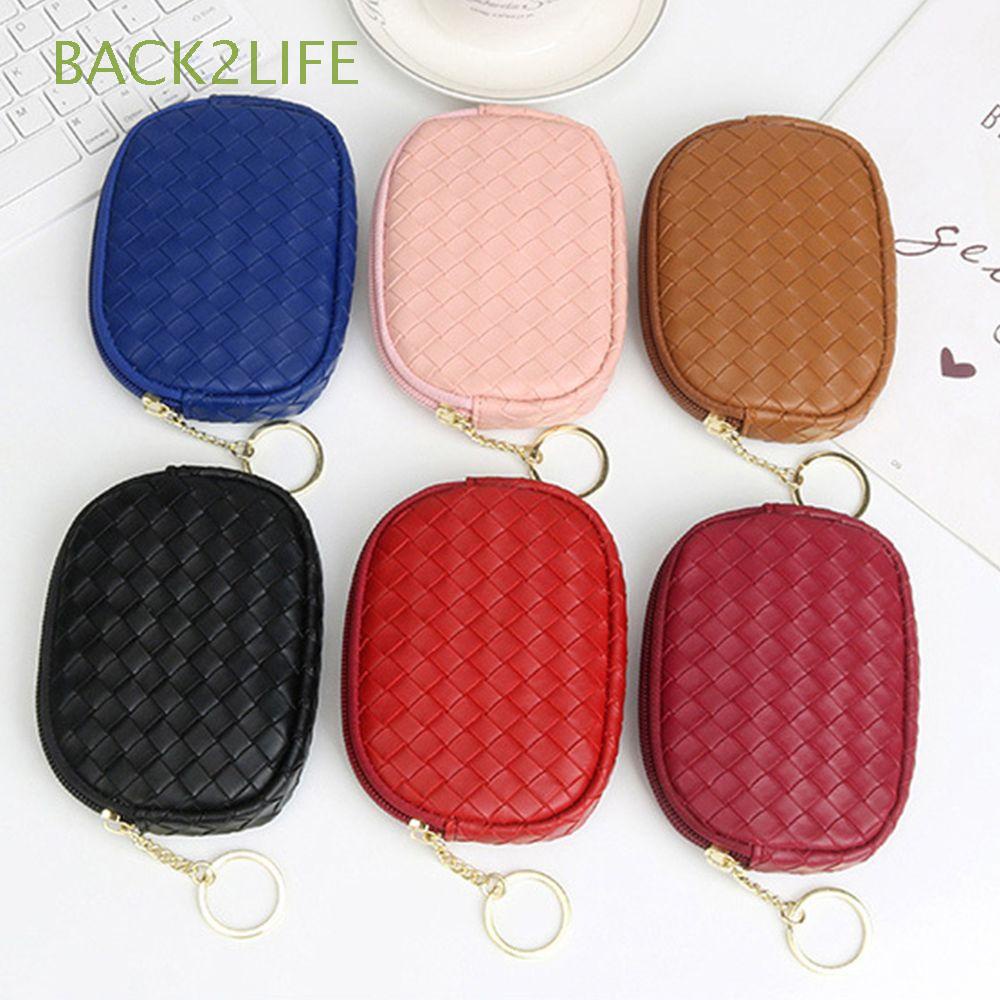 Ví Da Cầm Tay Màu Trơn Thời Trang Cho Nữ BACK2LIFE