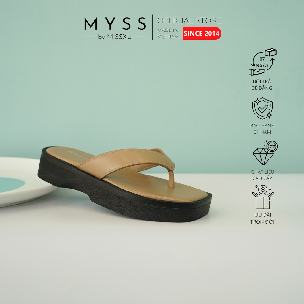 Dép kẹp xỏ ngón đế bánh mì 4 cm thời trang MYSS - SU169