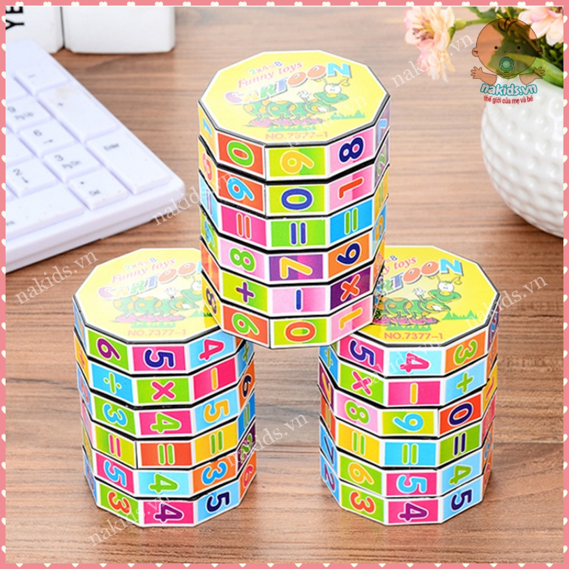 Khối Lập Phương Rubik Toán Học Hình Trụ Giúp Bé Phát Triển Kỹ Năng Tư Duy Cho Bé