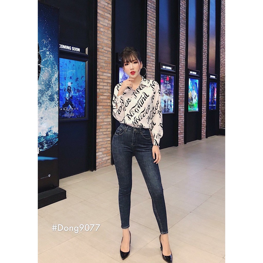 [Freeship] Quần jean nữ thời trang NOBLE FASHION mẫu mới OT-669