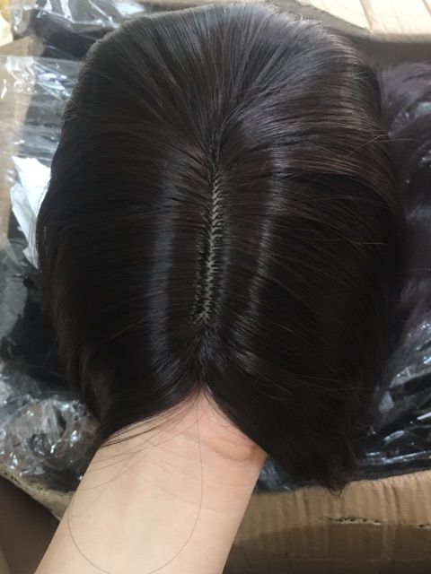 Tóc giả nguyên đầu thẳng mái dài tặng lược+ lưới