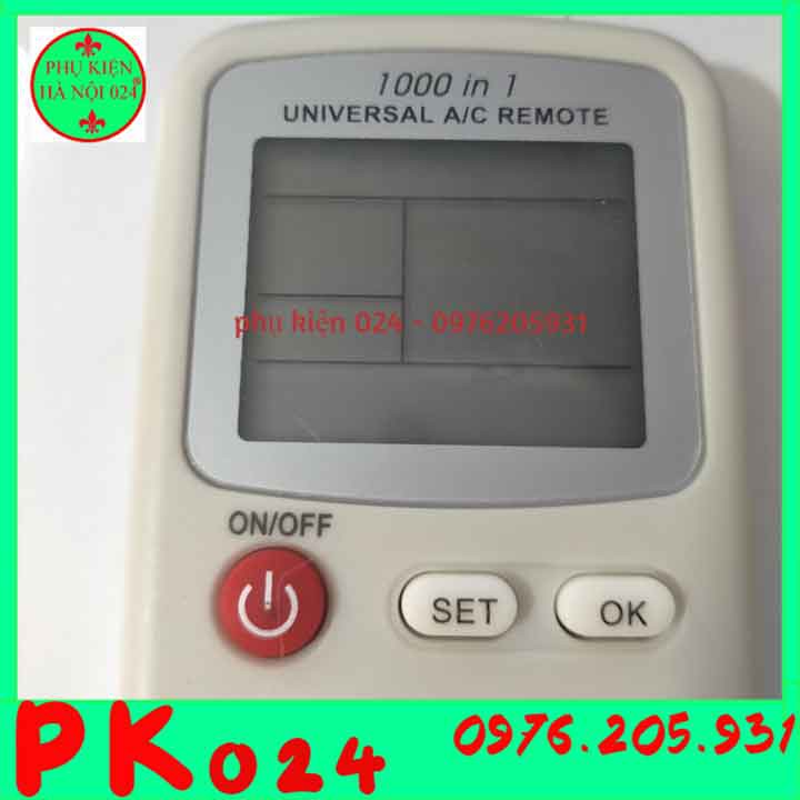 Điều khiển điều hòa đa năng dùng chung cho các dòng điều hòa hiện nay K-1000ES