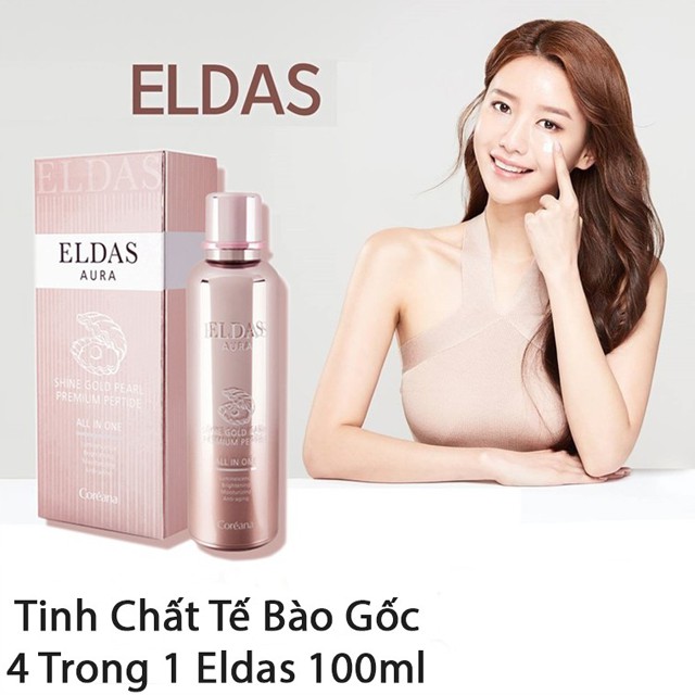 Serum tế bào gốc Eldas Aura Coreana Shine Gold Pearl Premium Peptide