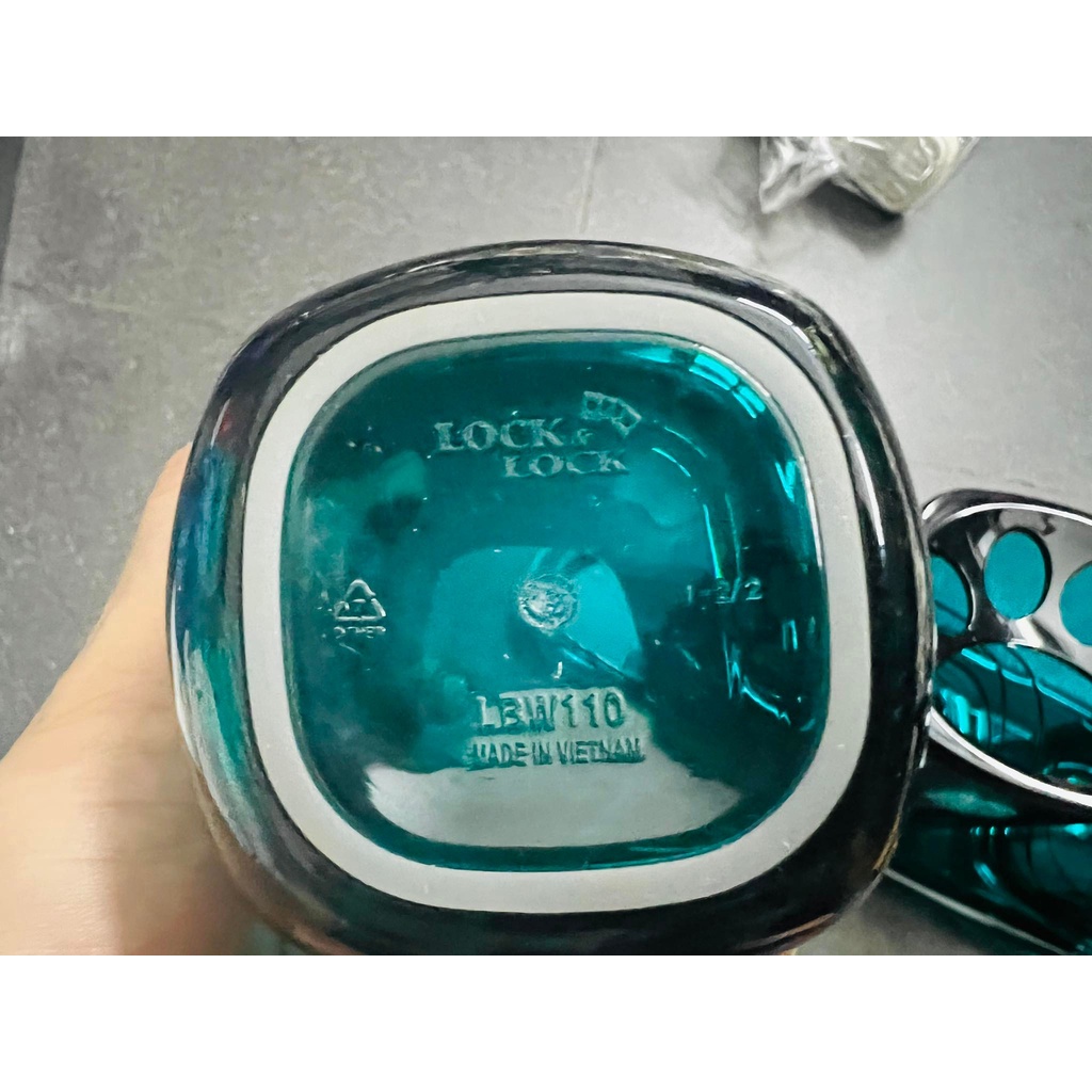 Bộ cốc, bình xà phòng, đựng bàn chải kèm khay cao cấp LocknLock Sappho Clara LBW130