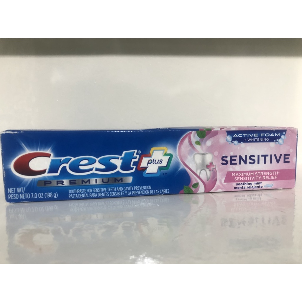 Kem đánh răng Mỹ Crest Plus Premium scope, Crest Plus Premium Sensitive, Pro + Health advanced, Gum Detoxify