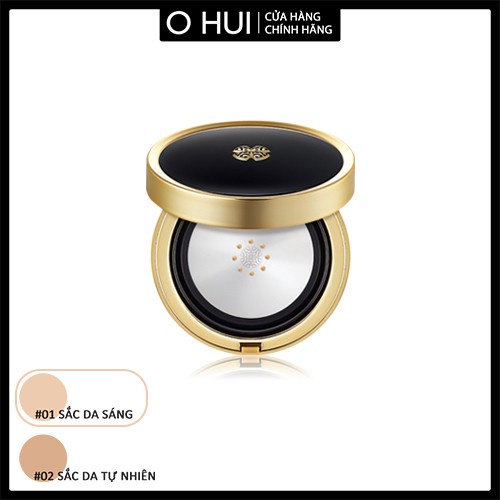 [Tặng thêm lõi refill 15g] Phấn nền che khuyết điểm OHUI Ultimate Cover Concealer Metal Cushion SPF35 PA++ 15g