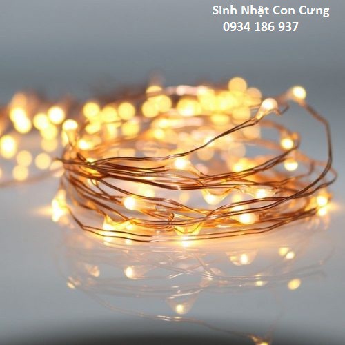 Đèn led dây kèm pin trang trí, Bóng Đèn Đom Đóm Fairy Light Trang Trí