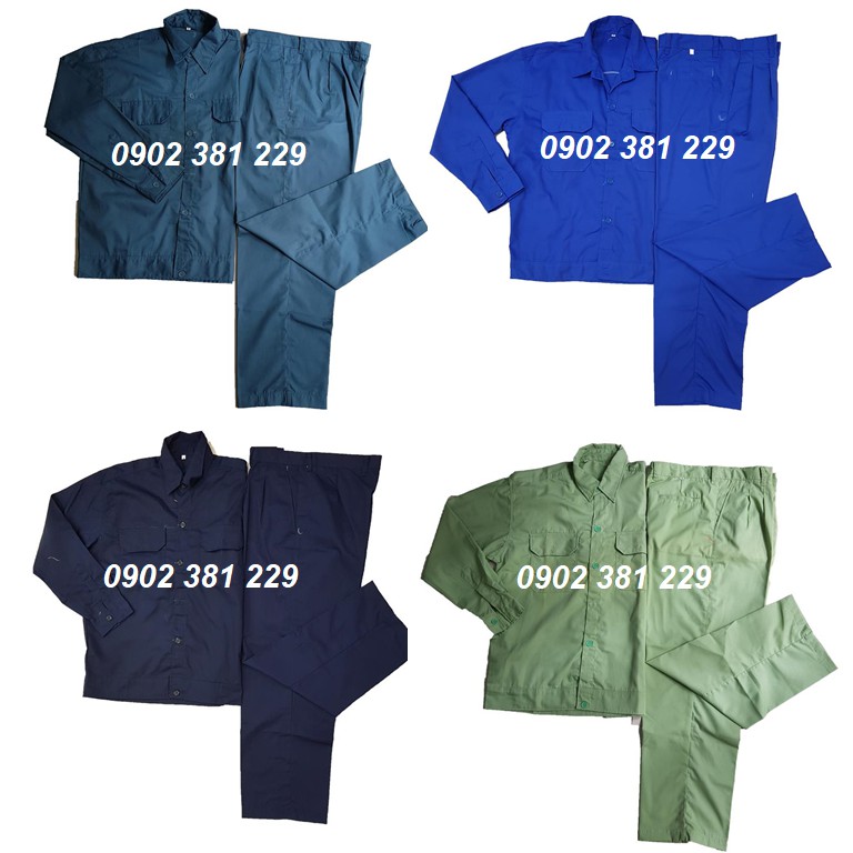 Quần áo bảo hộ, quần áo công nhân vải thấm hút mồ hôi