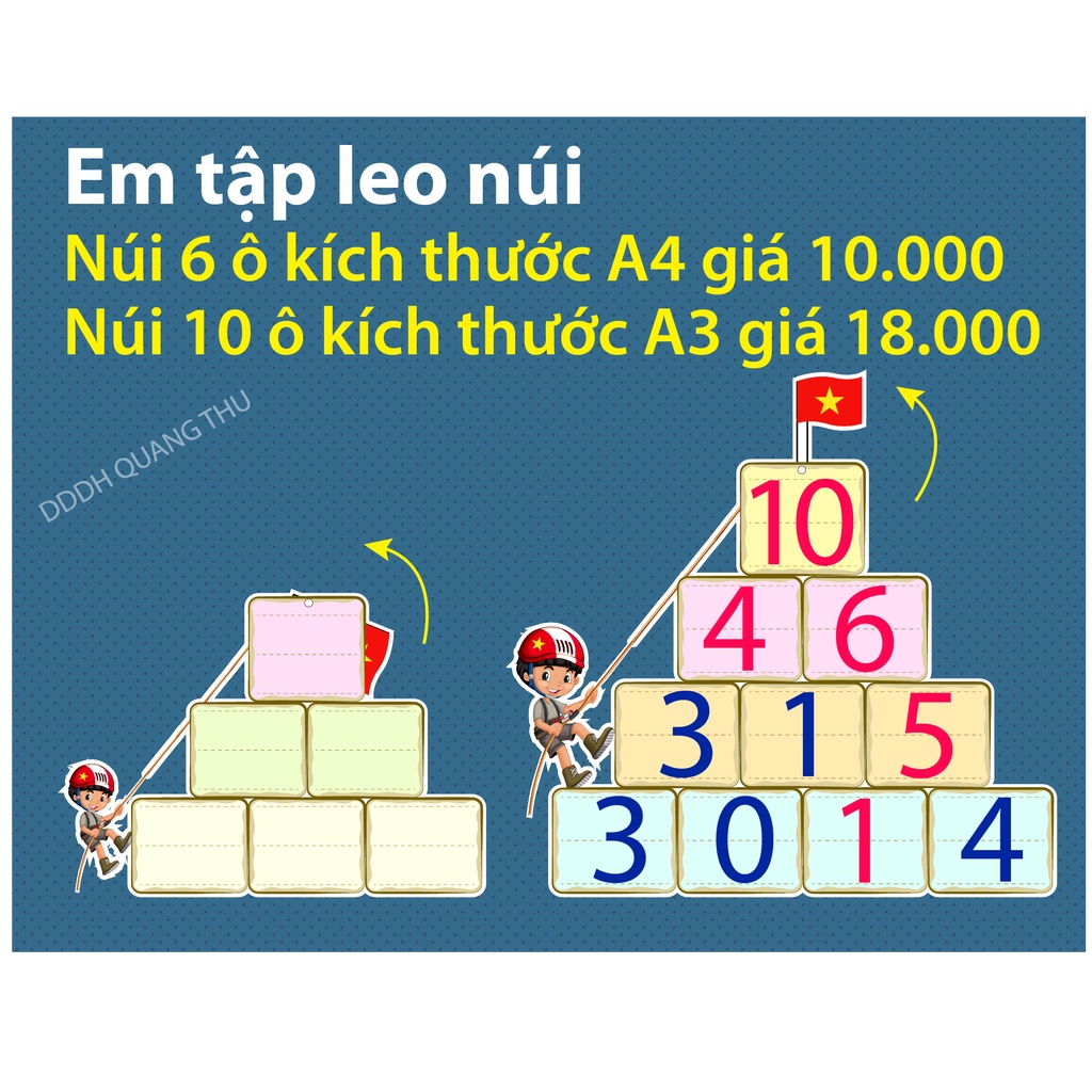 Em tập leo núi