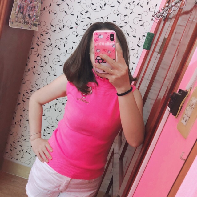 Áo len sát nách Thái Hello Kitty