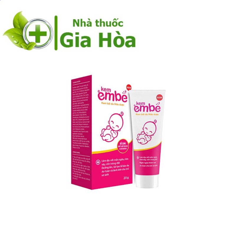 Kem Em Bé New (Màu hồng) 20g giúp chống hăm, rôm sảy, mẩn ngứa, muỗi đốt, côn trùng cắn, chàm sữa