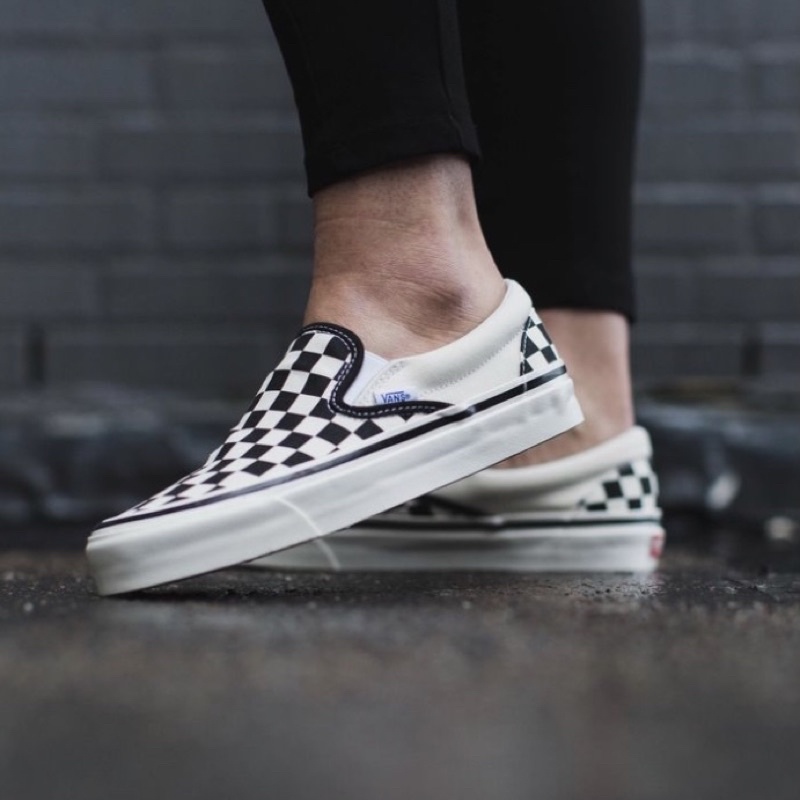 [Chính Hãng ] Giày Vans Slip on Checkerboard, thanh lịch