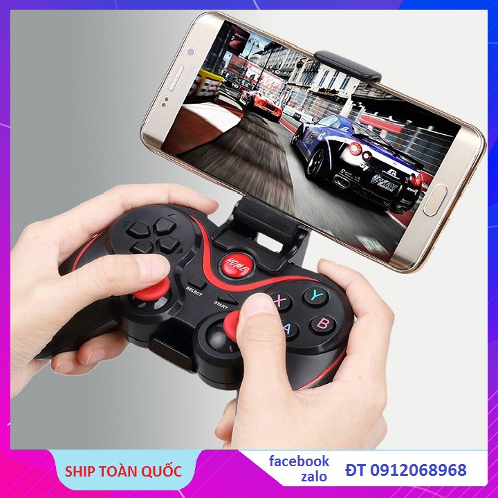 Tay Cầm Chơi Game Bluetooth Cho Smartphone, PC