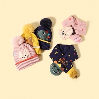 Set Mũ len kèm khăn quàng cổ cho bé 3-6 tuổi