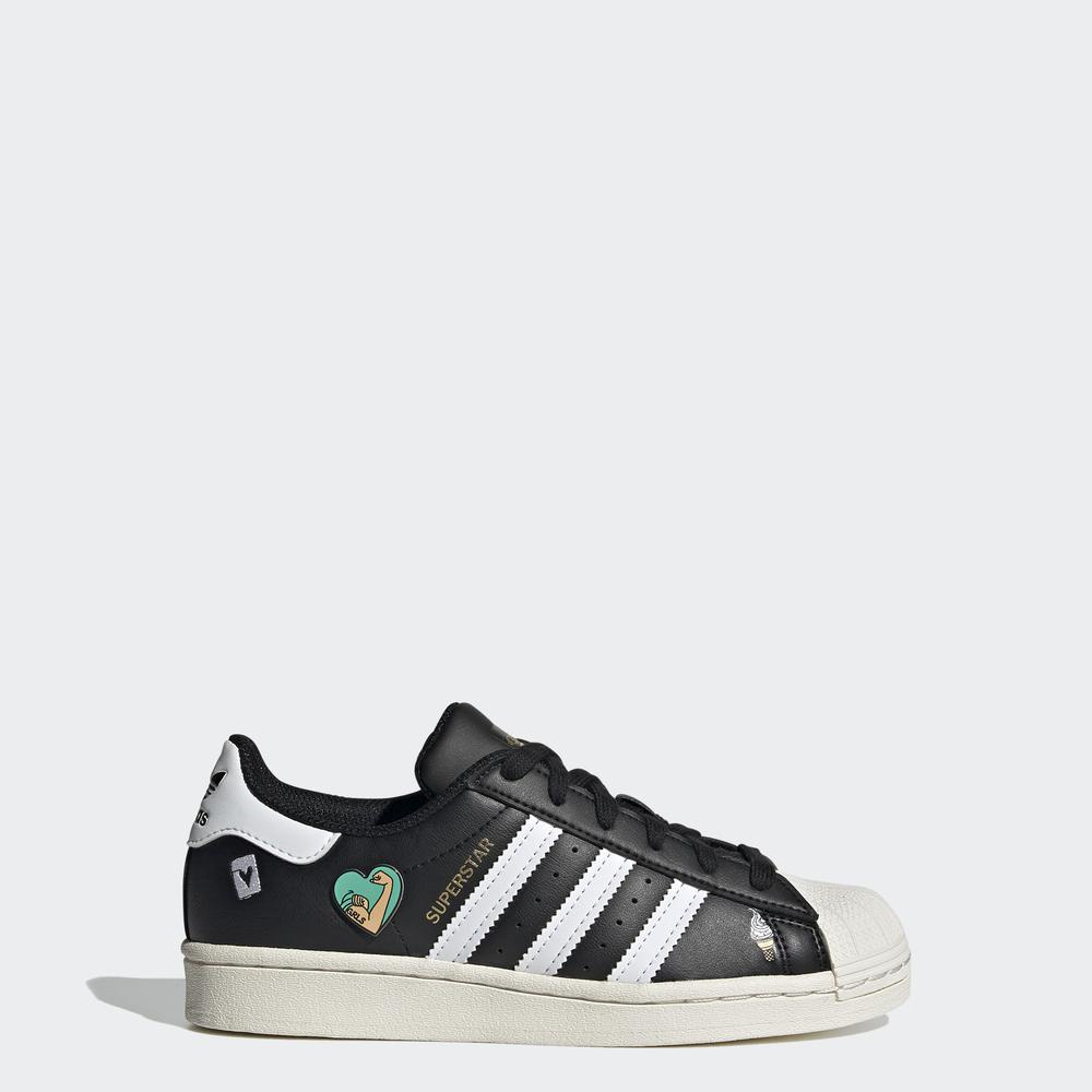 Giày adidas ORIGINALS Unisex trẻ em Giày Superstar Màu đen FX5880