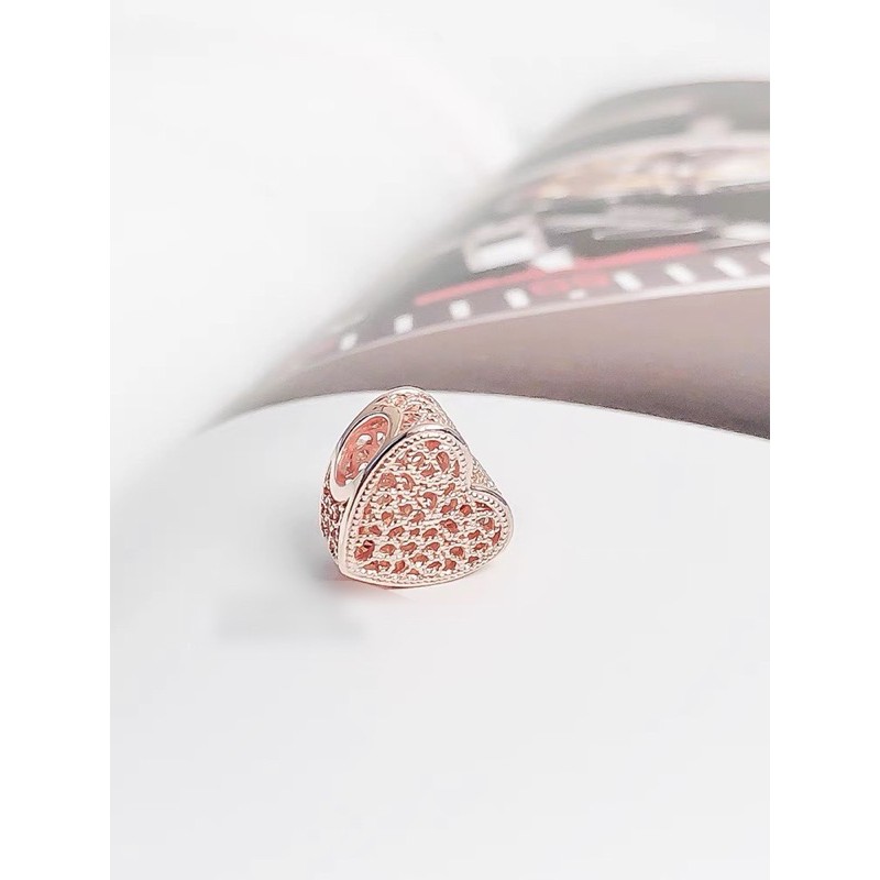 charm pan hoạ tiết cổ điển vàng hồng bạc s925 cao cấp