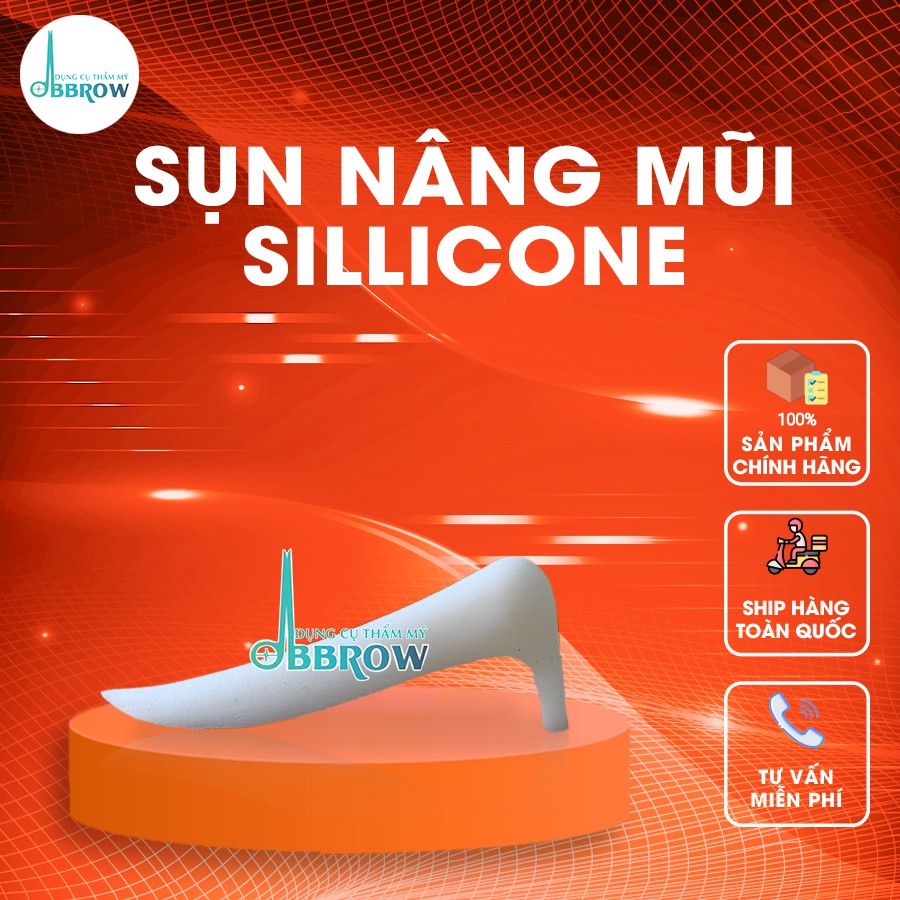 Sụn Nâng Mũi Kiểu S-Line 3D Chất Silicon Nhân Tạo BBROW Mang Lại Cảm Giác Mềm Mại Tự Nhiên Không Gây Biến Chứng BR17