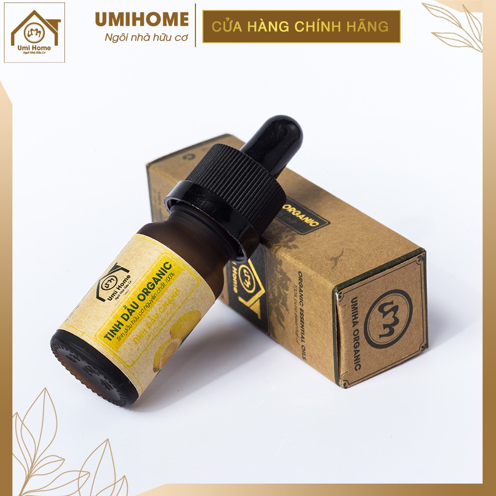 Tinh dầu Chanh vàng hữu cơ UMIHOME 10ml nguyên chất