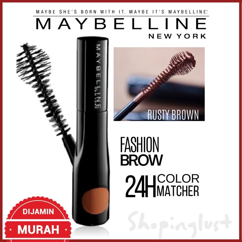 (Hàng Mới Về) Mascara Chuốt Lông Mày Maybelline 24h Màu Sắc Thời Trang