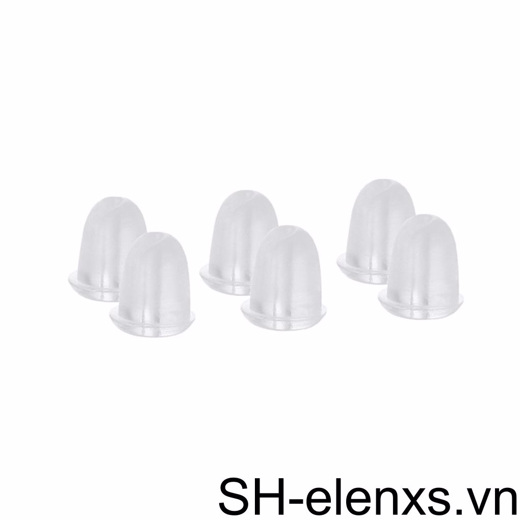 Bộ 100 Nút Chặn Bông Tai Bằng Silicon Mềm Trong Suốt Thay Thế Tiện Dụng