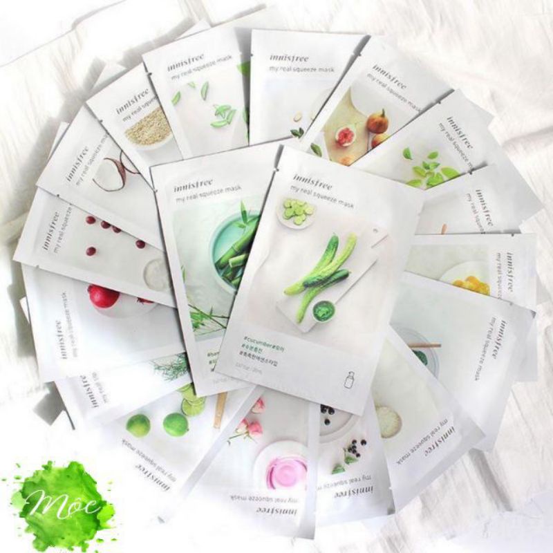 Mặt Nạ Innisfree - Mặt Nạ Giấy My Real Squeeze Mask | Thế Giới Skin Care