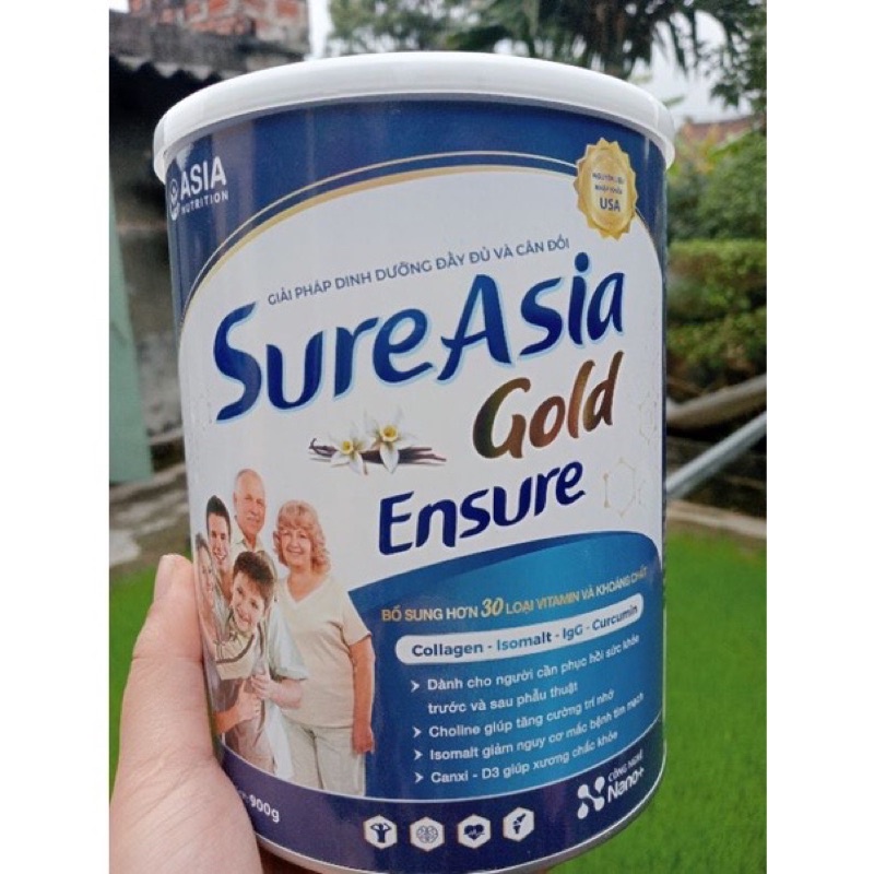 Sữa Ensure gold Sure Asia Nutri 900g Dinh dưỡng và phục hồi