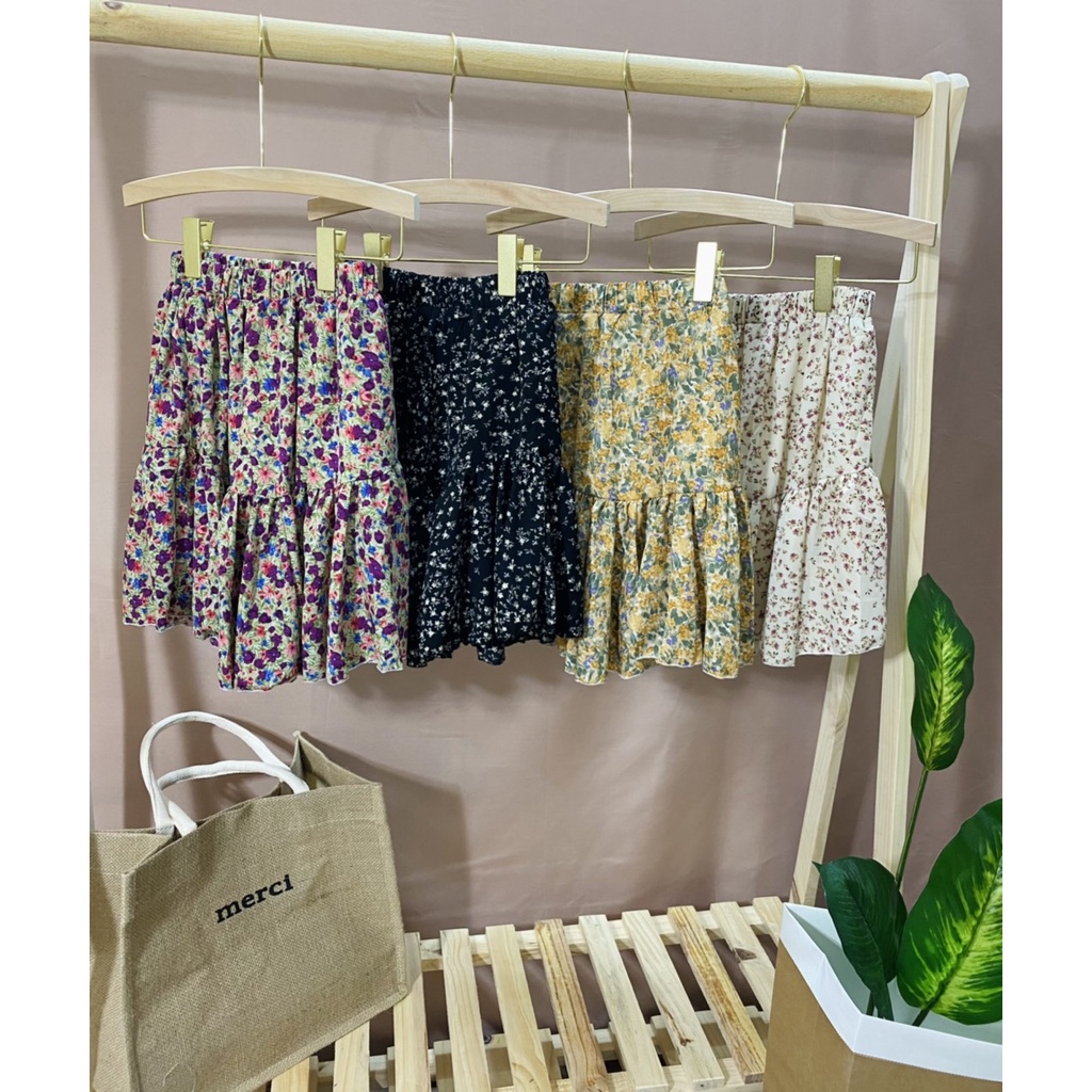 Chân váy hoa nhí vintage Zinti CV17