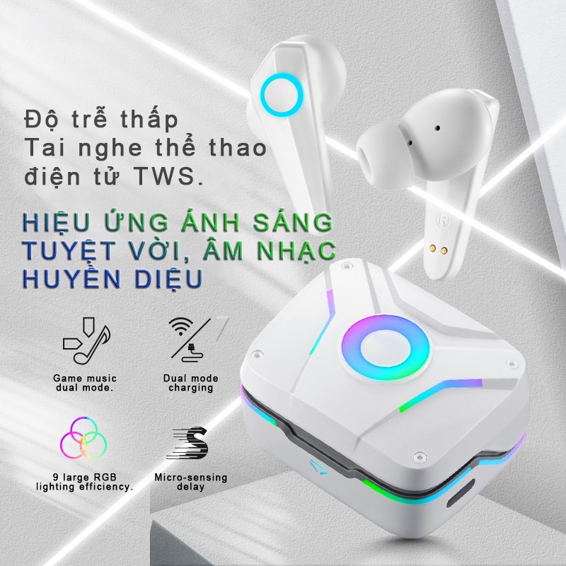 Tai nghe không dây chính hãng gaming , co mic hot thời trang nhet tai chum tai ko dây tai nghr dien thoai có mic, thể thao caocấp chup tai nút super bass, bluetooth nhét TWS true wireless bluetooth earpods headphone