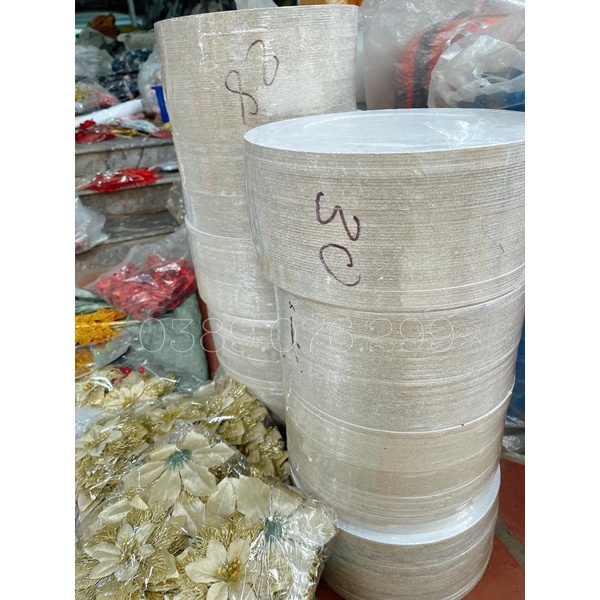 Đế ép hình tròn lót bánh kem- đế làm tháp bia,tháp bánh size 20-40cm