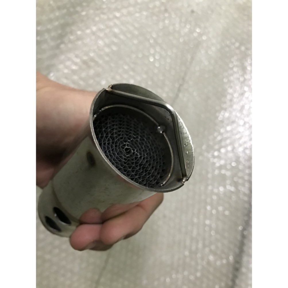 Tiêu Pô Đút Trong Màng Lọc Tổ Ong Xịn Inox 304 &lt; Gắn Được cho tất cả các loại pô&gt;