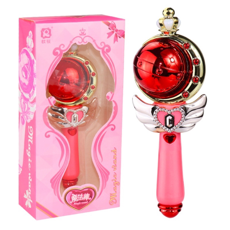 Sailor MOON Magic Wand Stick Rob Cosplay Nhiều Âm thanh & Đèn 19cm