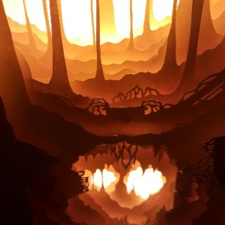 Light box nghệ thuật kirigami tự làm