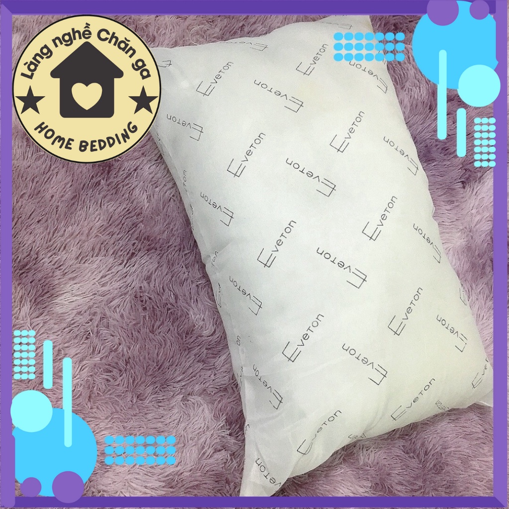 Ruột gối bông gòn ruột gối nằm trắng có khóa kéo kích thước 40x60