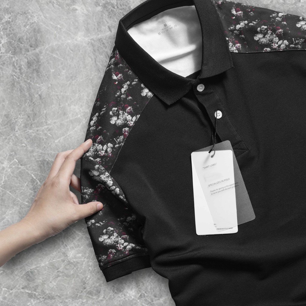 Áo Thun Cổ Bẻ, Áo Polo Nam Tay Ngắn Phối Hoa Văn Mẫu Mới Hè 2021 Chất Thun Cá Sấu Thoáng Mát - AC107 - Shopmens | BigBuy360 - bigbuy360.vn