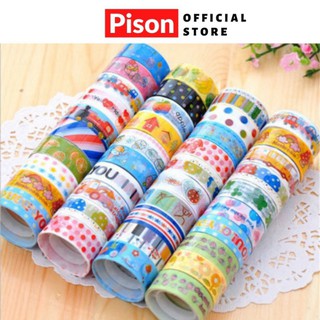 Có sỉ- Giá Rẻ Cọc 10 cuộn băng keo hoạt hình Pison