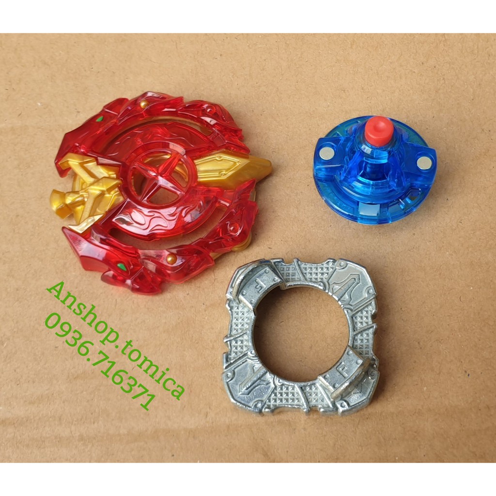 Con Quay Takaratomy Beyblade burst B23 màu đỏ, quay phải, không kèm phóng quay