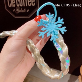 Dây cột tóc Pony kiểu tóc giả, độc đáo lạ mắt cho bé gái