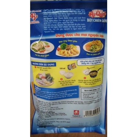 Bột chiên giòn Aji-Quick giòn lâu rôm rốp