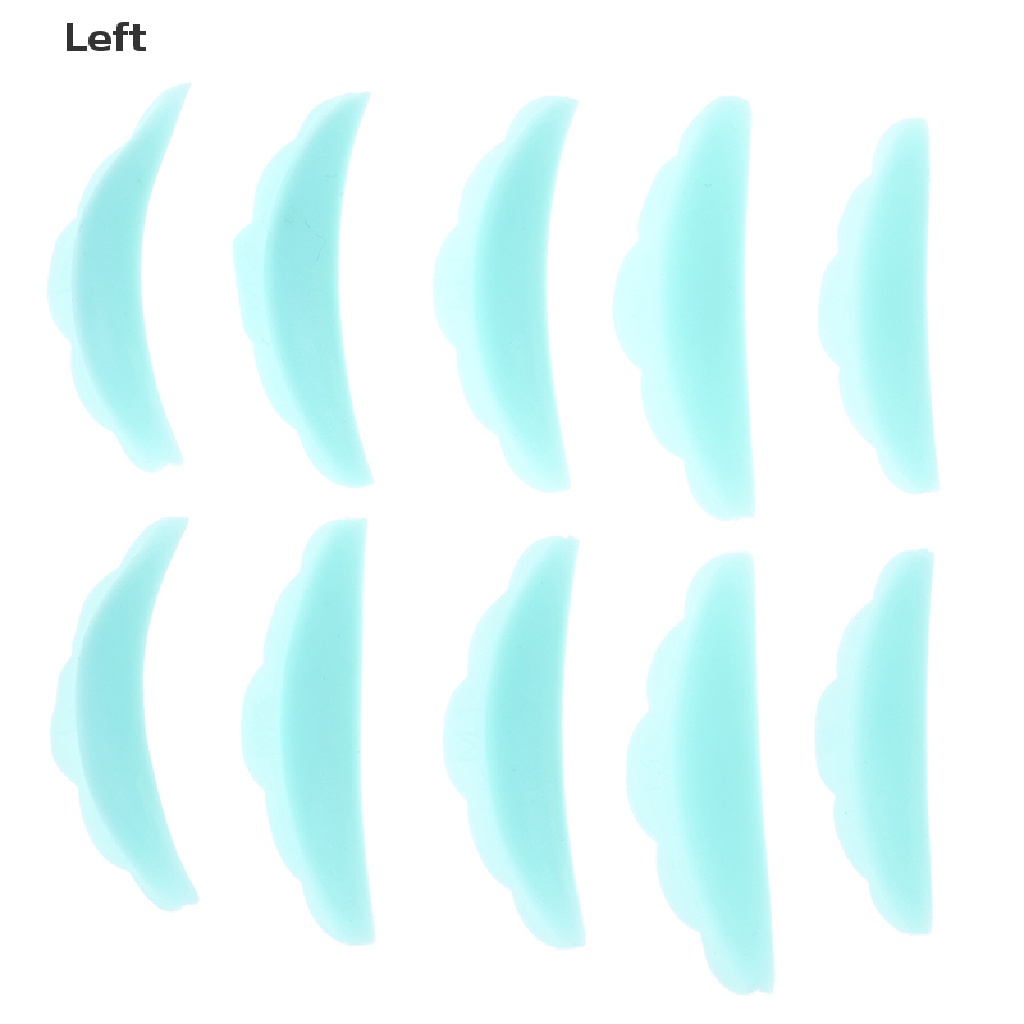 Bộ 10 Đệm Silicone Tái Chế Làm Cong Lông Mi Dễ Thương