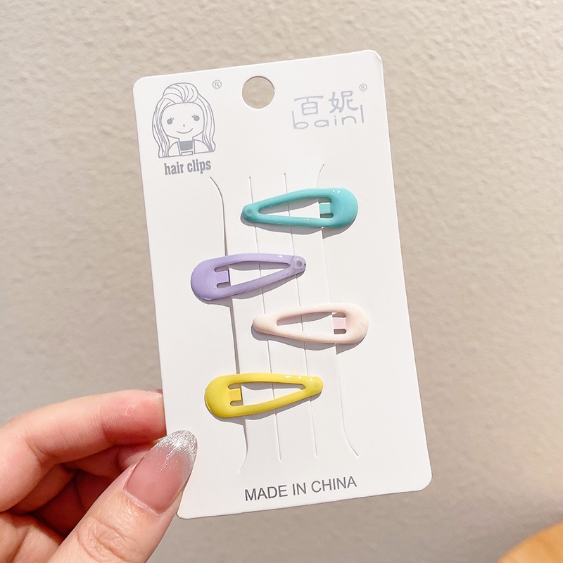 Kẹp Tóc Hình Ngôi Sao Trái Tim Màu Sắc Dễ Thương Thời Trang Mùa Hè Cho Bé Gái