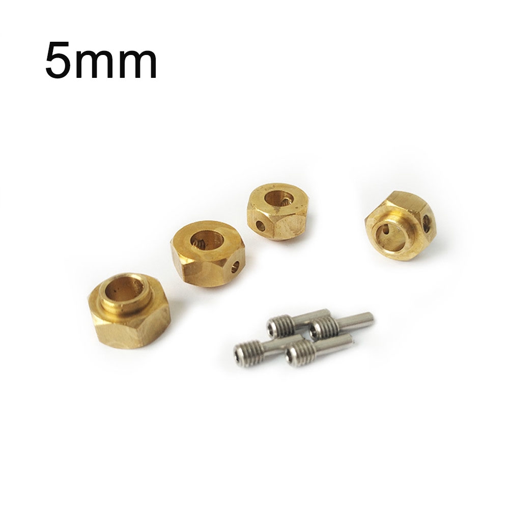 ☽4pcs/set Heavy Duty 5/8/10mm Thick 12mm Hex Wheel Hubs For 1:10 RC Traxxas TRX-4