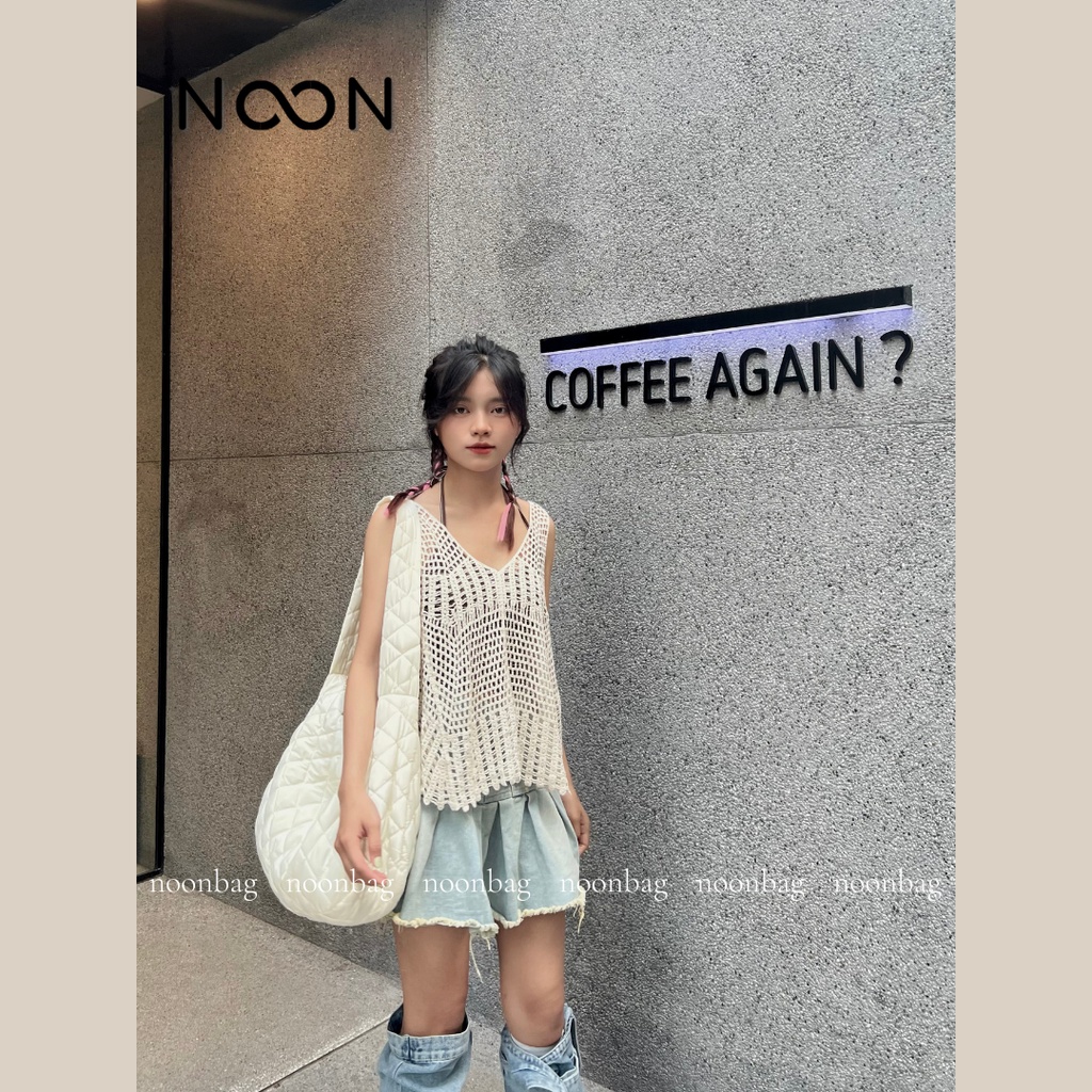 Túi đeo chéo, đeo vai nam nữ unisex NOON lót phao NB48