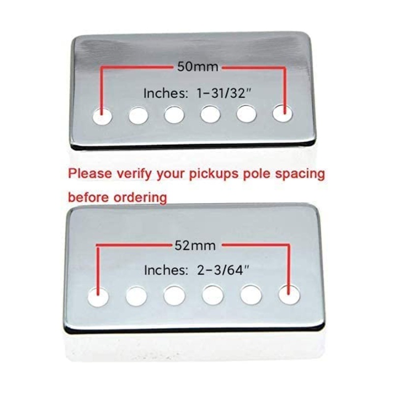 Mon Bộ 2 Vỏ Bọc humbucker pickup Đàn guitar Bằng Kim Loại